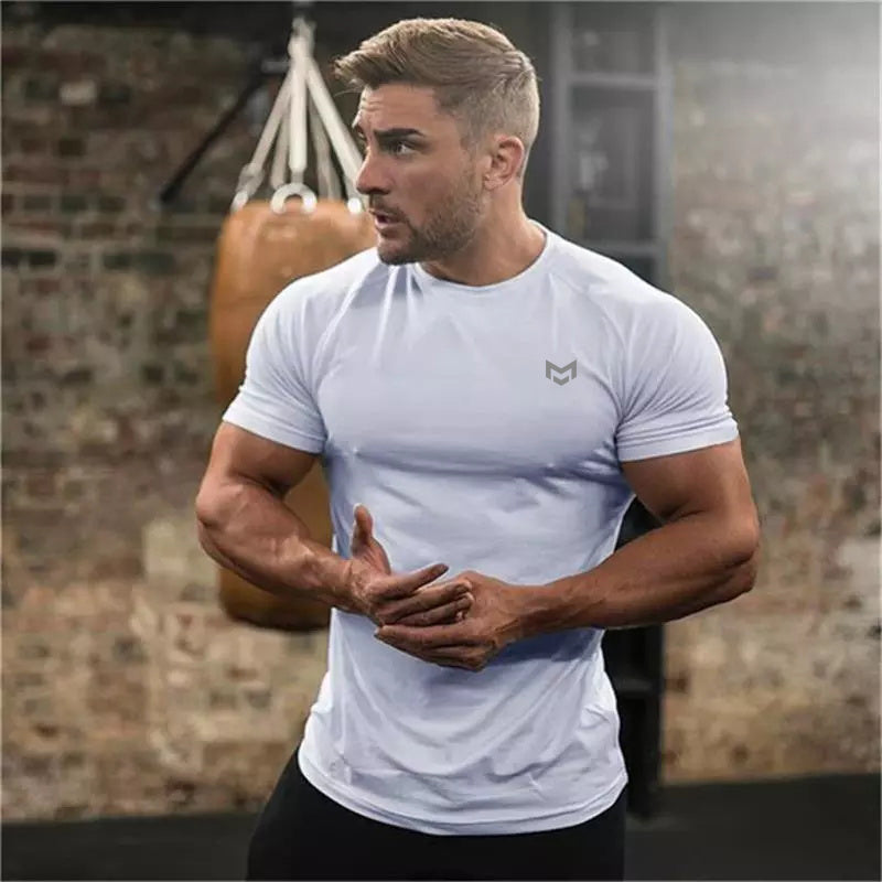 Camiseta de Manga Curta para Academia - Secagem Rápida - O Retalho