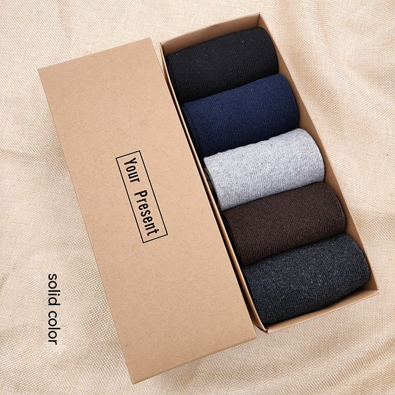 Meias Térmicas Casuais com Espessamento para Homens - O Retalho