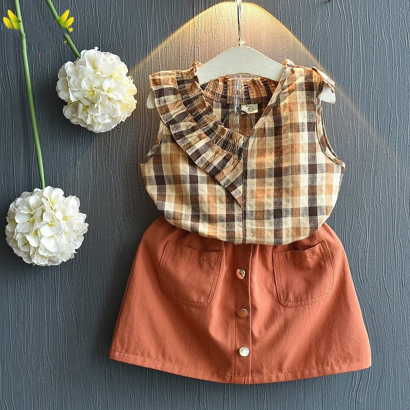 Conjuntos infantis para meninas de verão - O Retalho