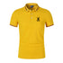 Camisa polo masculina estampada de manga curta - O Retalho