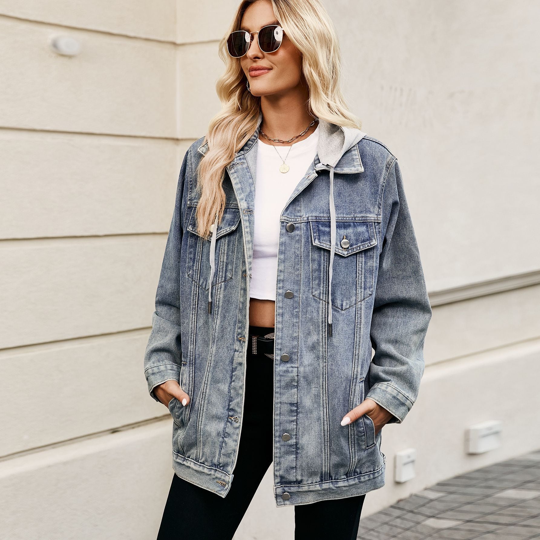 Versatile Classic Retro Classic Loose Denim Jacket - O Retalho