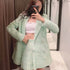 Blazer de textura xadrez - O Retalho