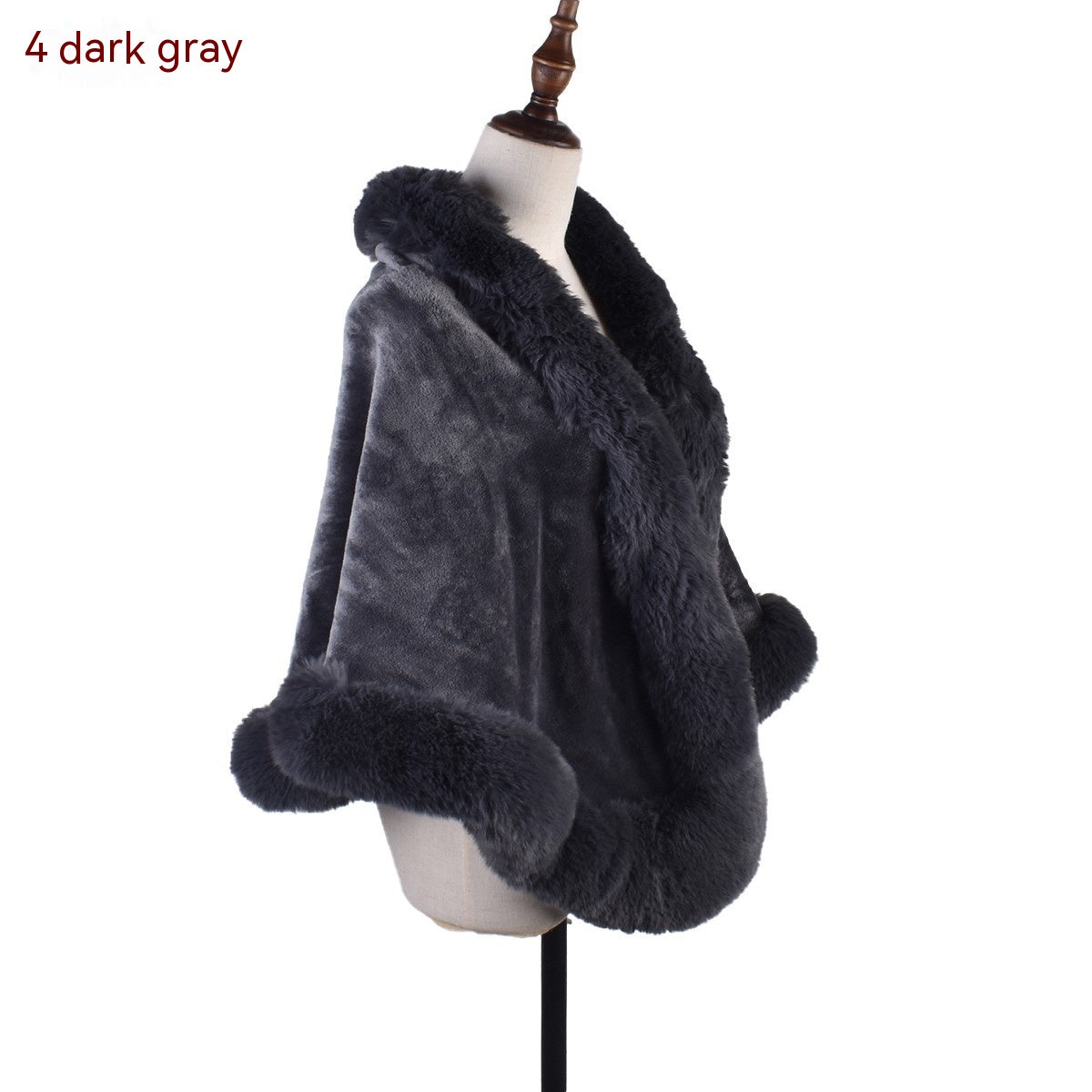 Women's Fur Collar Fur Shawl Warm - O Retalho