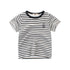 Camiseta infantil de listrada e algodão - O Retalho