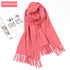 Women's Solid Color Lambswool Fringe Bib - O Retalho