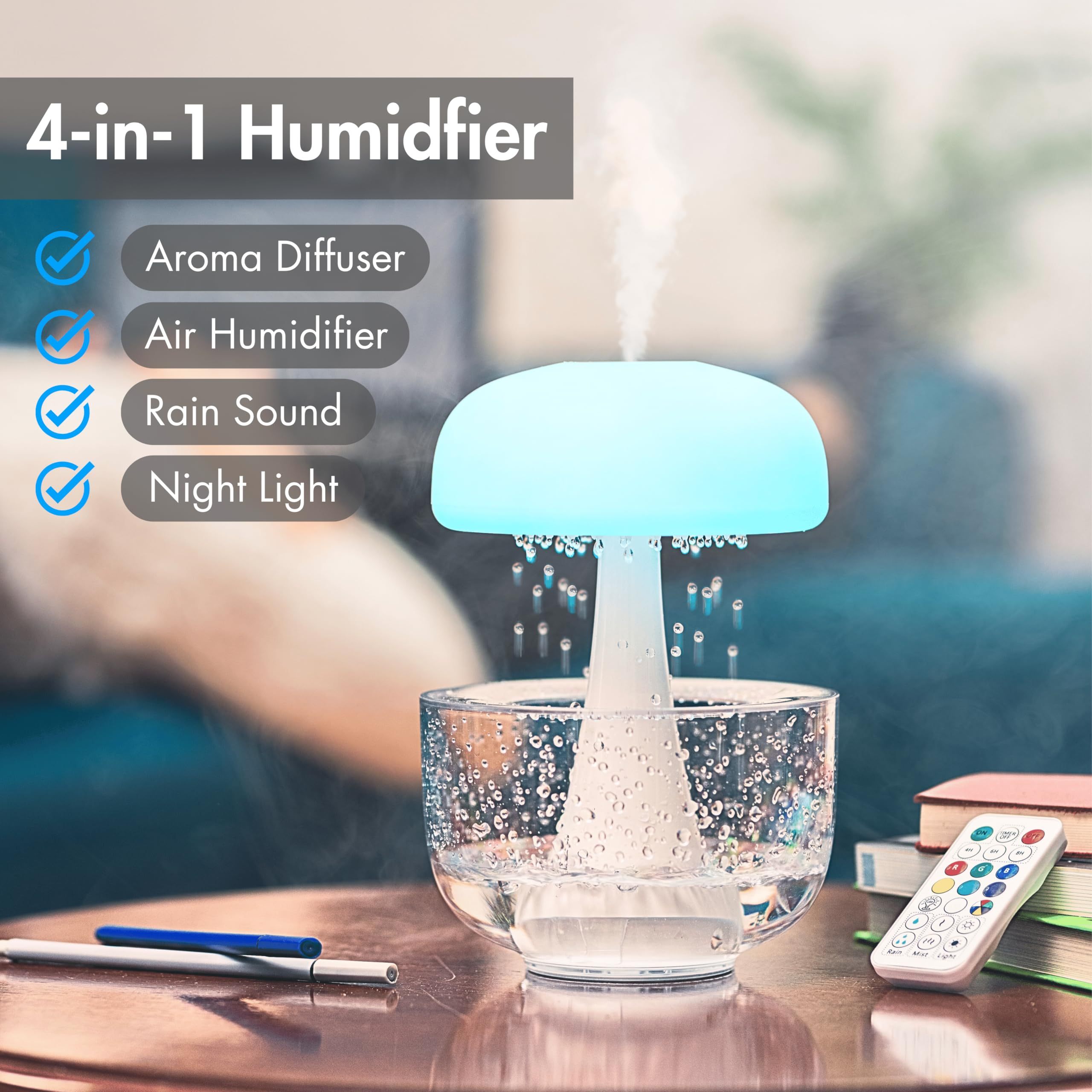Humidificador de Ambiente em forma de água-viva
