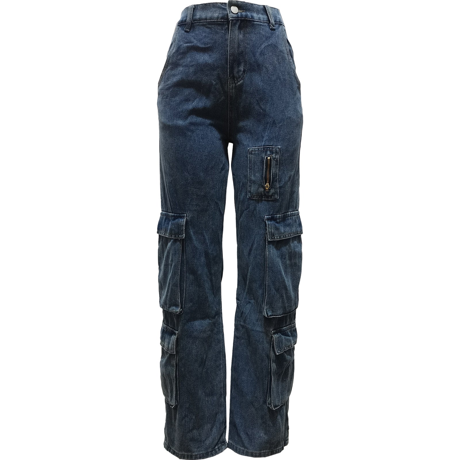 Calças Jeans com bolsos laterais - O Retalho