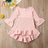 Vestidos elegantes infantil roupas de meninas com riscas - O Retalho