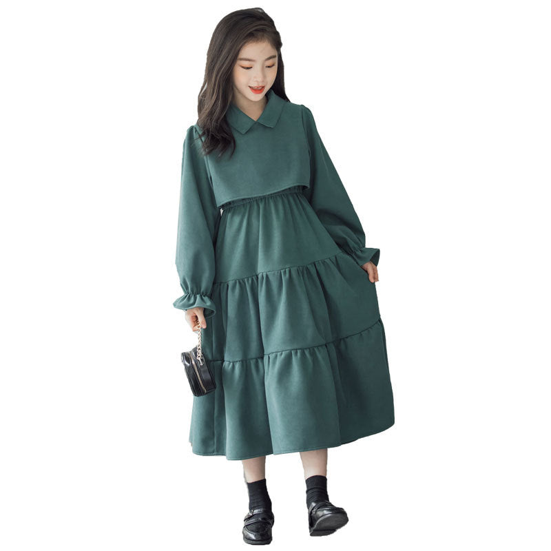 Roupas elegantes para crianças de algodão veludo - O Retalho