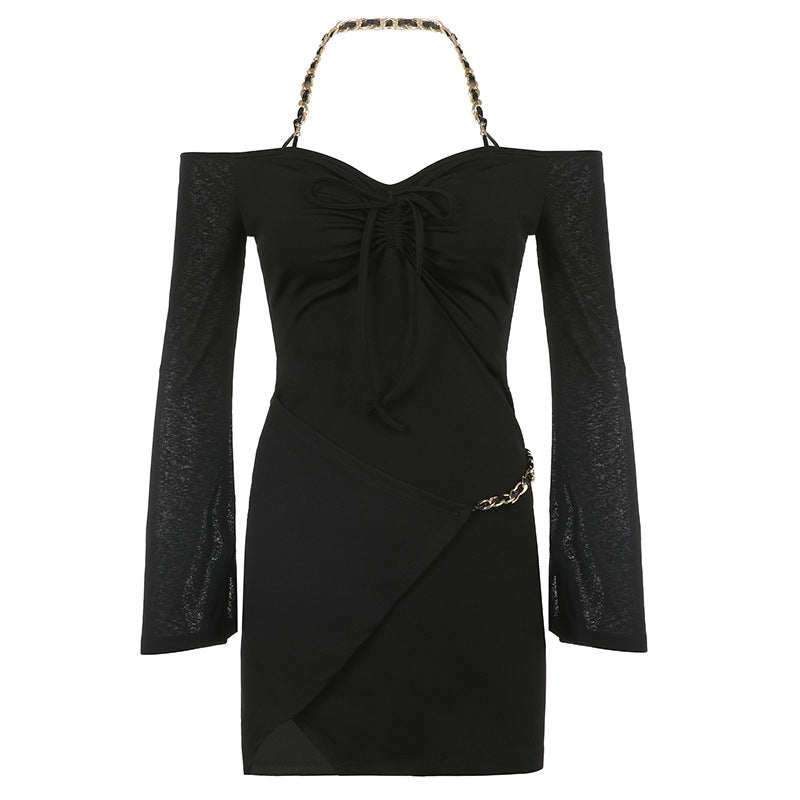 Vestido Preto com Mangas longas - O Retalho
