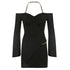 Vestido Preto com Mangas longas - O Retalho