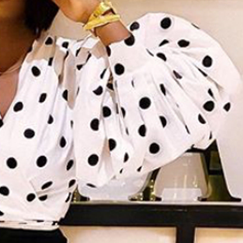 Women Shirts Floral Black Office Quatily Clothes Collar Neck - O Retalho