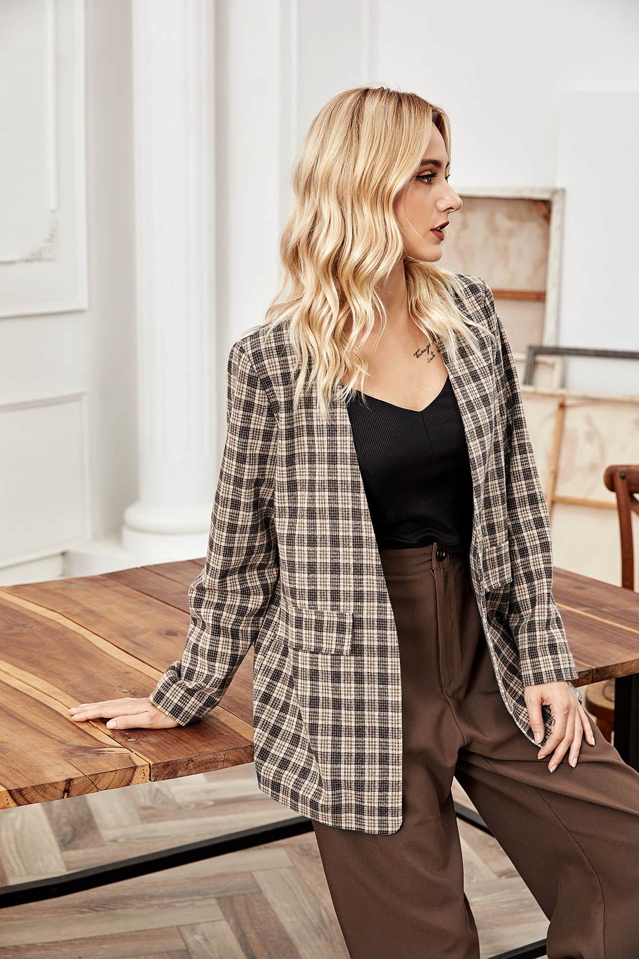 Blazer xadrez inverno - O Retalho