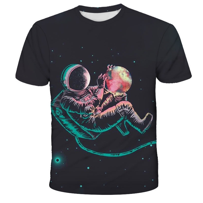 Camiseta astronauta com estampa digital - O Retalho