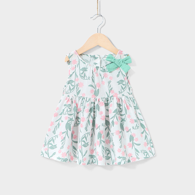Vestidos para meninas com estampa de flores - O Retalho