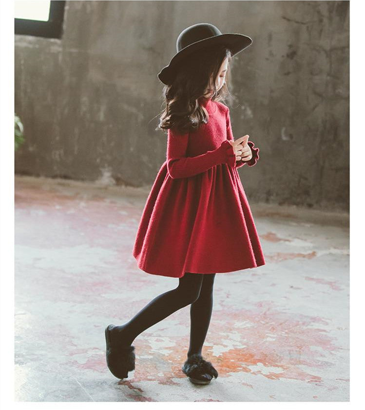 Vestidos de menina em tricô infantil - O Retalho