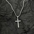 Colar com cruz de diamante para homens - O Retalho