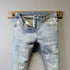 Calça Jeans Slim Retro Azul Claro - Estilo Vintage com Toque Moderno - O Retalho