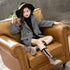 Gray plaid houndstooth coat for girls - O Retalho