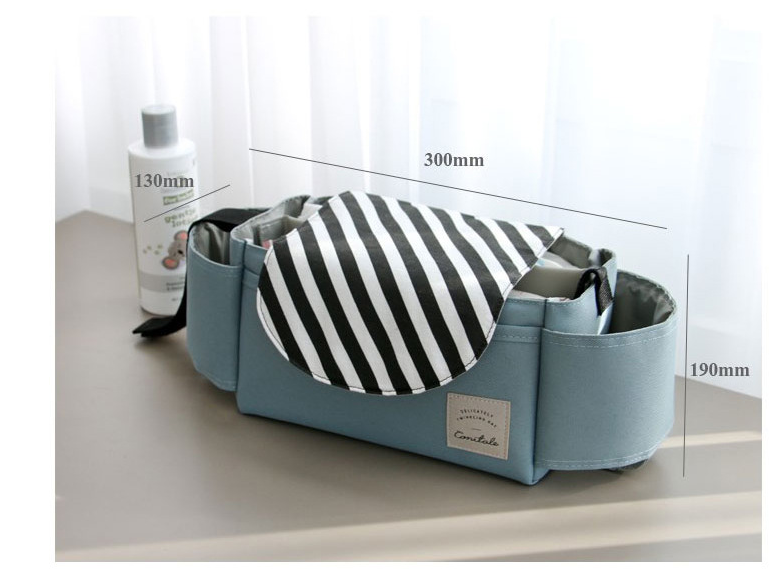 Bolsa organizadora multifuncional para carrinho de bebê - O Retalho