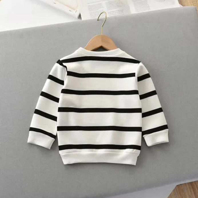 🥶Camisola de inverno com listras para meninos - O Retalho