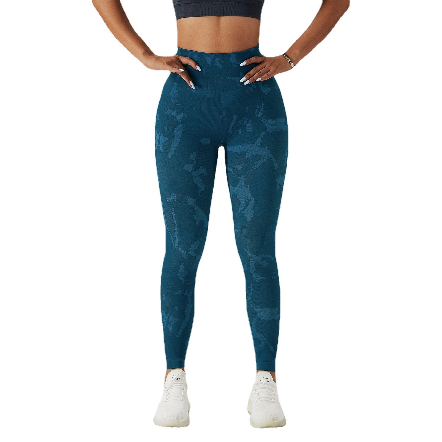 Calça de Fitness Camuflada com Rápida Secagem para Mulheres em Movimento - O Retalho