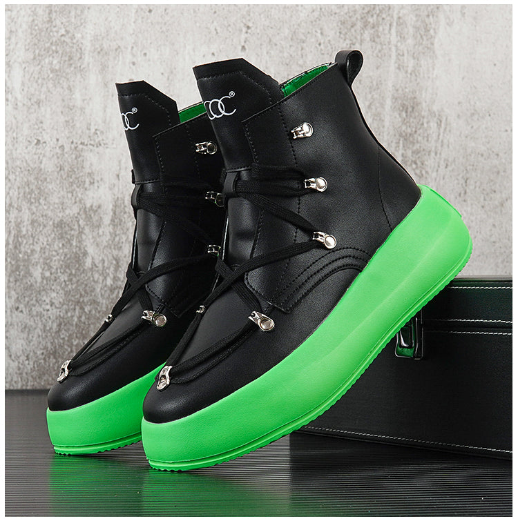 Sapatos de cano alto brancos para homens - O Retalho