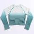 Conjunto de Roupas de Yoga Esportiva com Elástico e Gradiente para Mulheres: Conforto e Estilo para Seus Exercícios - O Retalho