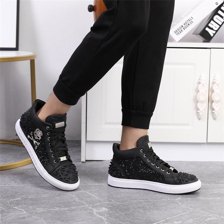Sapatos de couro genuíno respirável de alta qualidade para homens - O Retalho