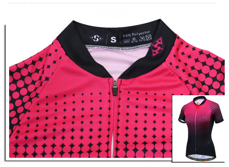 Conjunto de Roupa para Ciclismo com Manga Curta - Estilo Casual para Mulheres Ciclistas - O Retalho