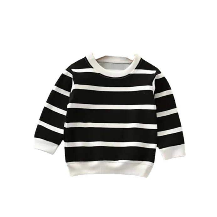 🥶Camisola de inverno com listras para meninos - O Retalho