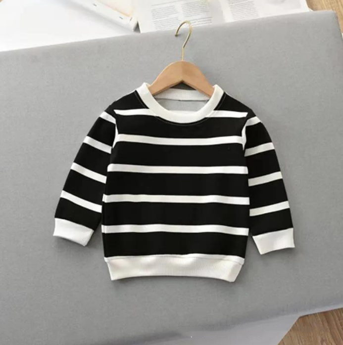 🥶Camisola de inverno com listras para meninos - O Retalho