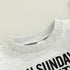 Kids Rugby Letters Print Pullover Long Sleeve Sweatshirt - O Retalho