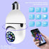 CÂMERA WiFi 1080P Lâmpada 4X Zoom Câmera E27 Home 5GWiFi Monitor de alarme - O Retalho