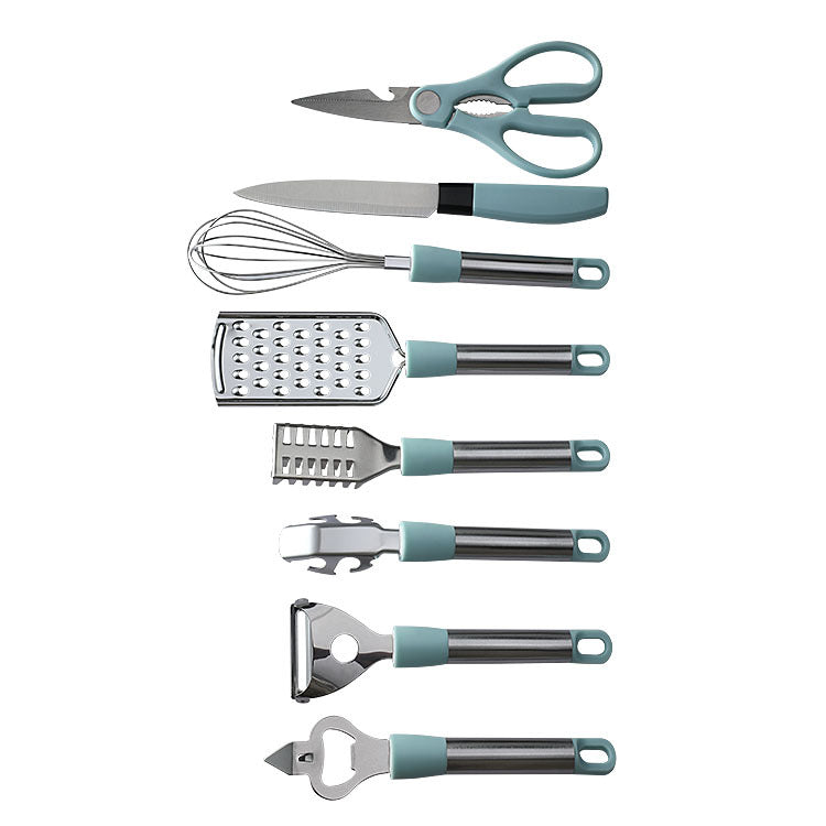 Conjunto de Utensílios de Cozinha em Aço Inoxidável - Praticidade e Estilo para Sua Casa - O Retalho
