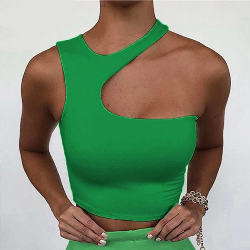 Crop top Ombro Cavando Irregular - O Retalho