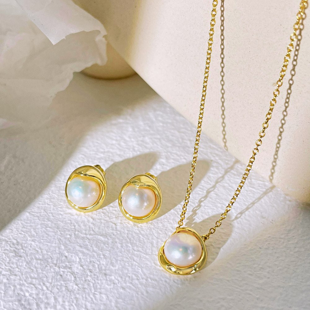 Colar De Pérolas Redondas Para Mulheres - O Retalho