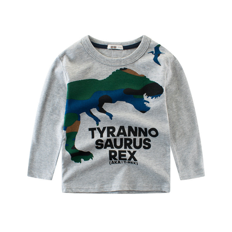 Camisola para meninos com estampa de Dinossauros - O Retalho