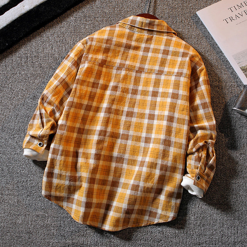 Camisa Xadrez para Meninos Casual e Moderno - O Retalho