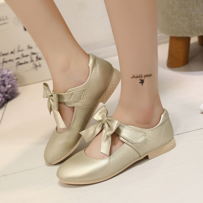 Sapatos de couro elegantes e estilosos para meninas - O Retalho