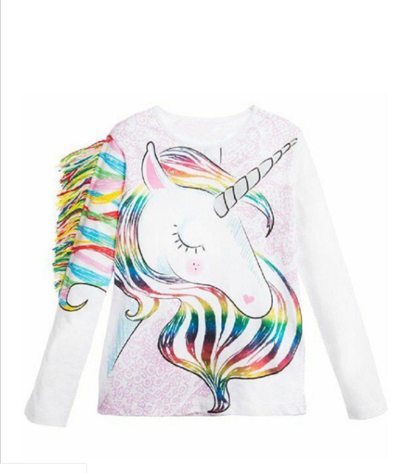 camisola infantil com estampa de unicórnio - O Retalho