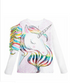 camisola infantil com estampa de unicórnio - O Retalho