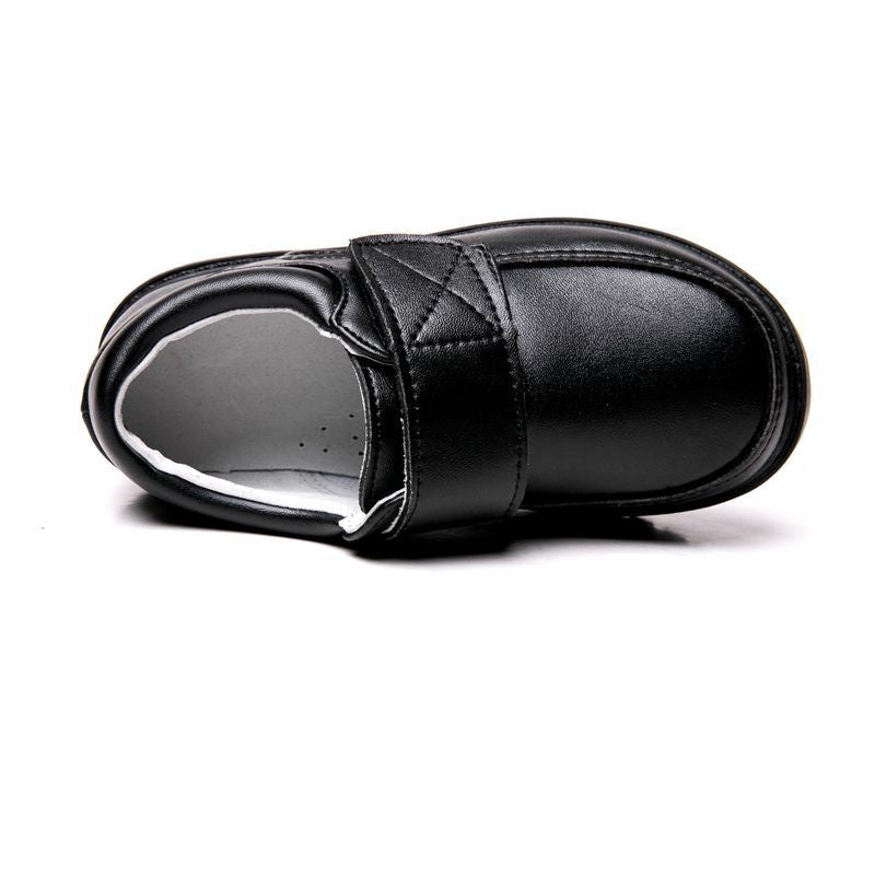 Sapatos de couro pretos para meninos - O Retalho