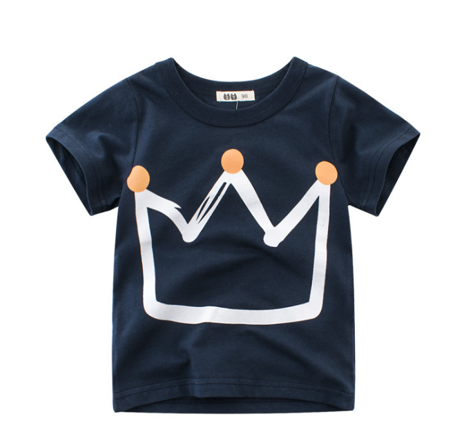 camiseta infantis de algodão e mangas curtas - O Retalho