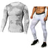 Conjunto de Compressão Camuflado para Esportes - Manga Longa e Calça Justa - O Retalho