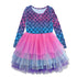 vestidos elegantes para meninas com desenho de unicórnio - O Retalho