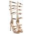 Sandálias de Salto Alto Estilo Stiletto - Dourado - O Retalho