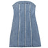 Ripped Wool Tops Denim Tube Top Wrapped Chest Sheath Dress - O Retalho