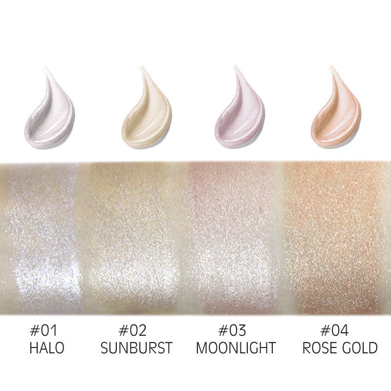Liquid Foundation Shimmer Brightener Concealer Primer Base Contour Makeup Face Highlighter Cream - O Retalho