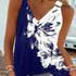 Blusa Casual com Estampa Digital Floral Preto e Branco - O Retalho